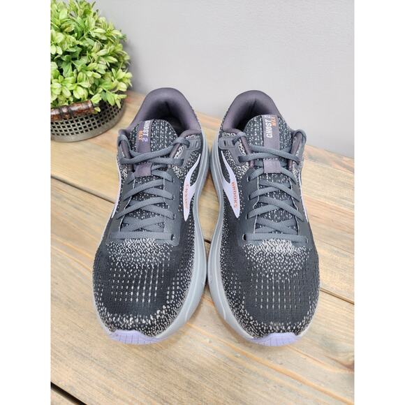 Brooks Ghost Max 2 Womens 8.5 Wide Shoes Running Sneaker Gray 1204201D005 - Picture 3 of 9